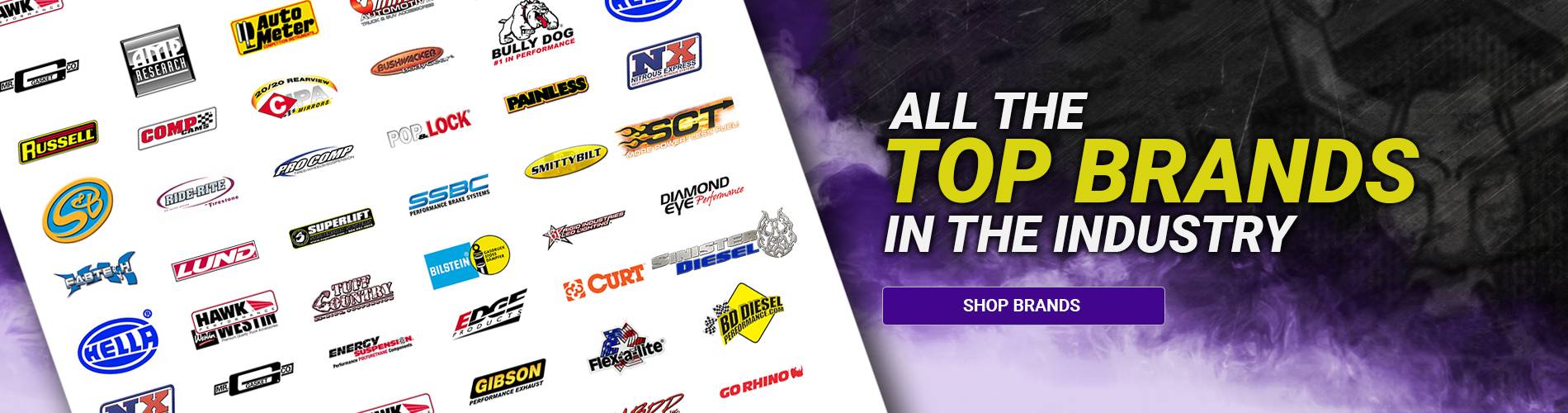 Browse all our available brands