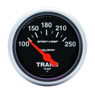 Auto Meter - Auto Meter Gauge; Transmission Temp; 2 1/16in.; 100-250deg. F; Electric; Sport-Comp 3357