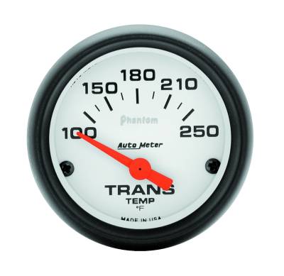 Auto Meter - Auto Meter Gauge; Transmission Temp; 2 1/16in.; 100-250deg. F; Electric; Phantom 5757