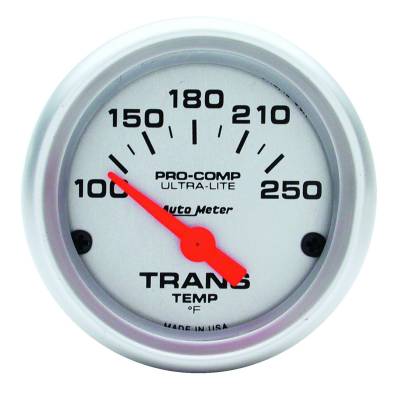 Auto Meter - Auto Meter Gauge; Transmission Temp; 2 1/16in.; 100-250deg. F; Electric; Ultra-Lite 4357