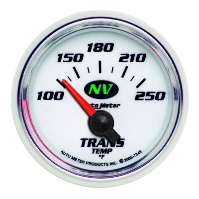 Auto Meter - Auto Meter Gauge; Transmission Temp; 2 1/16in.; 100-250deg. F; Electric; NV 7349