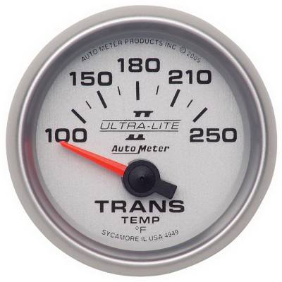 Auto Meter - Auto Meter Gauge; Transmission Temp; 2 1/16in.; 100-250deg. F; Electric; Ultra-Lite II 4949