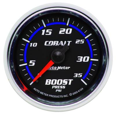 Auto Meter - Auto Meter Gauge; Boost; 2 1/16in.; 35psi; Mechanical; Cobalt 6104