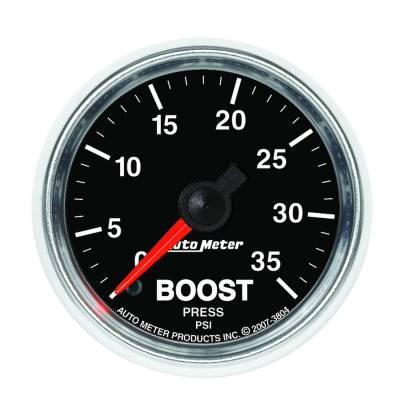 Auto Meter - Auto Meter Gauge; Boost; 2 1/16in.; 35psi; Mechanical; GS 3804