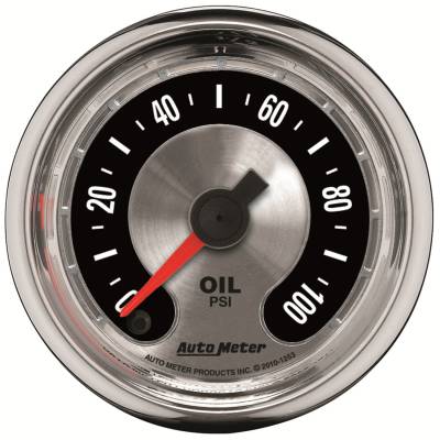 Auto Meter - Auto Meter Gauge; Oil Press; 2 1/16in.; 100psi; Mech; American Muscle 1219