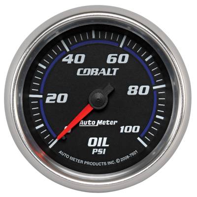 Auto Meter - Auto Meter Gauge; Oil Pressure; 2 5/8in.; 100psi; Mechanical; Cobalt 7921