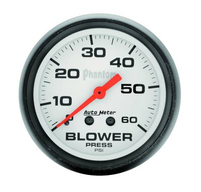 Auto Meter - Auto Meter Gauge; Boost; 2 5/8in.; 60psi; Mechanical; Phantom 5802