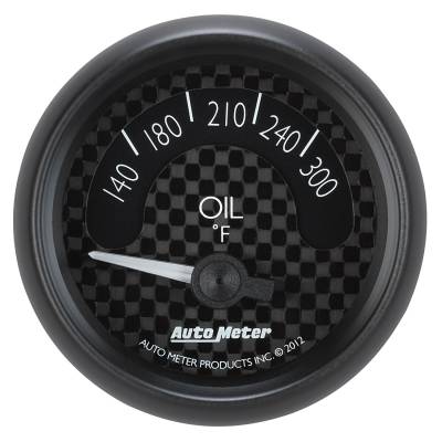 Auto Meter - Auto Meter Gauge; Oil Temp; 2 1/16in.; 300deg. F; Elec; GT 8048