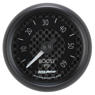 Auto Meter - Auto Meter Gauge; Boost; 2 1/16in.; 60psi; Mechanical; GT 8005