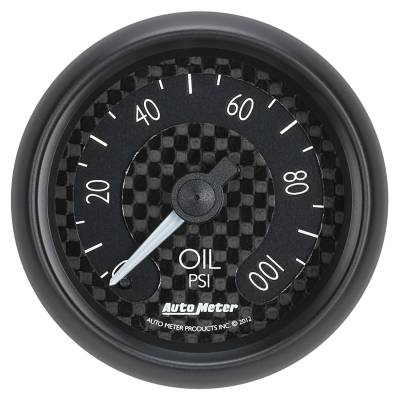 Auto Meter - Auto Meter Gauge; Oil Press; 2 1/16in.; 100psi; Mech; GT 8021