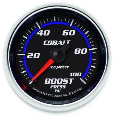Auto Meter - Auto Meter Gauge; Boost; 2 1/16in.; 100psi; Mechanical; Cobalt 6106