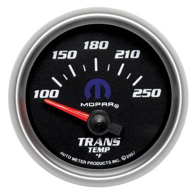 Auto Meter - Auto Meter Gauge; Transmission Temp; 2 1/16in.; 100-250deg. F; Electric; Black; Mopar 880019