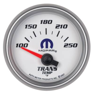 Auto Meter - Auto Meter Gauge; Transmission Temp; 2 1/16in.; 100-250deg. F; Electric; White; Mopar 880033