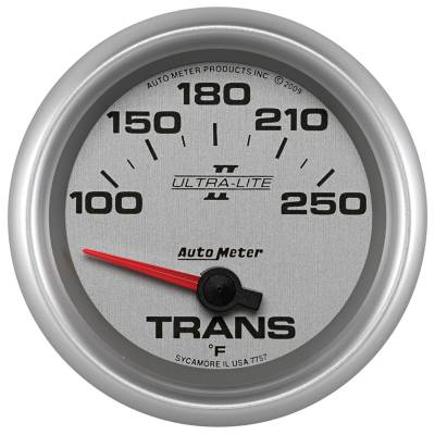 Auto Meter - Auto Meter Gauge; Transmission Temp; 2 5/8in.; 100-250deg. F; Electric; Ultra-Lite II 7757