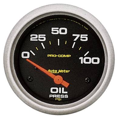 Auto Meter - Auto Meter Gauge; Oil Pressure; 2 5/8in.; 100psi; Electric; Pro-Comp 5427