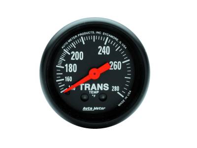 Auto Meter - Auto Meter Gauge; Transmission Temp; 2 1/16in.; 140-280deg. F; Mechanical; 8ft.; Z Series 2615