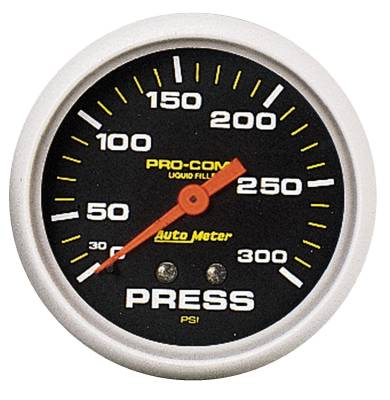 Auto Meter - Auto Meter Gauge; Pressure; 2 5/8in.; 300psi; Liquid Filled Mech; Pro-Comp 5423