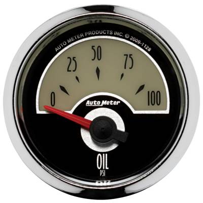 Auto Meter - Auto Meter Gauge; Oil Press; 2 1/16in.; 100psi; Elec; Cruiser 1128