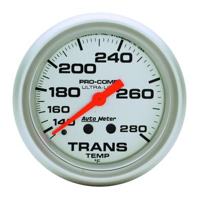 Auto Meter - Auto Meter Gauge; Transmission Temp; 2 5/8in.; 140-280deg. F; Mechanical; 8ft.; Ultra-Lite 4451