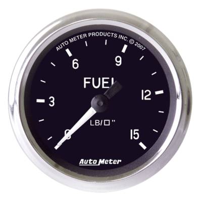 Auto Meter - Auto Meter Gauge; Fuel Pressure; 2 5/8in.; 15psi; Mech. Incl. Isolator; Cobra 201010