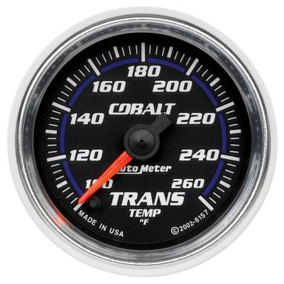 Auto Meter - Auto Meter Gauge; Transmission Temp; 2 1/16in.; 100-260deg. F; Digital Stepper Motor; Cobal 6157