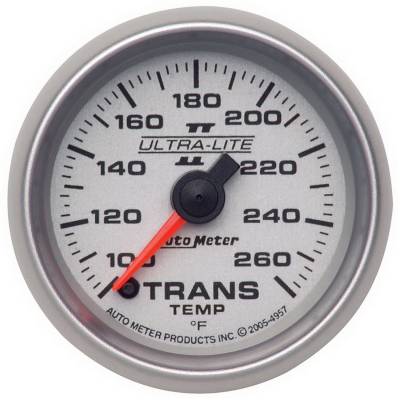 Auto Meter - Auto Meter Gauge; Transmission Temp; 2 1/16in.; 100-260deg. F; Digital Stepper Motor; Ultra 4957