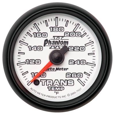 Auto Meter - Auto Meter Gauge; Transmission Temp; 2 1/16in.; 100-260deg. F; Digital Stepper Motor; Phant 7557