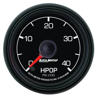 Auto Meter - Auto Meter Gauge; High Press Oil Pump; 2 1/16in.; 4kpsi; Stepper Motor; Ford Factory Match 8496