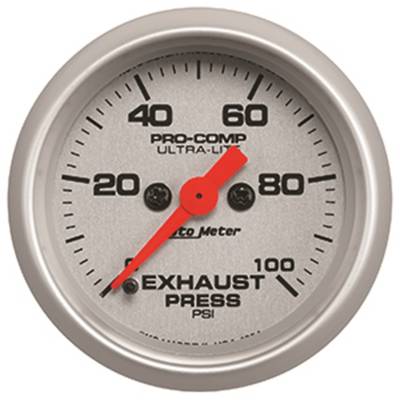 Auto Meter - Auto Meter Gauge; Exhaust Press; 2 1/16in.; 100psi; Digital Stepper Motor; Ultra-Lite 4394