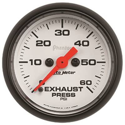 Auto Meter - Auto Meter Gauge; Exhaust Press; 2 1/16in.; 60psi; Digital Stepper Motor; Phantom 5792