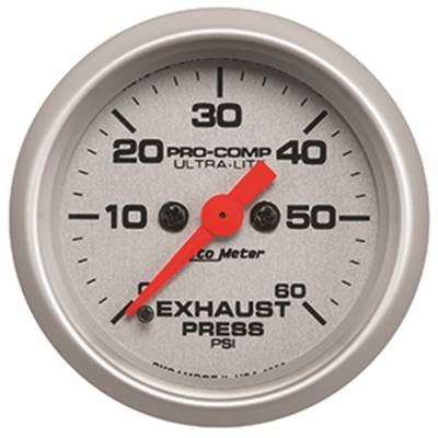 Auto Meter - Auto Meter Gauge; Exhaust Press; 2 1/16in.; 60psi; Digital Stepper Motor; Ultra-Lite 4392