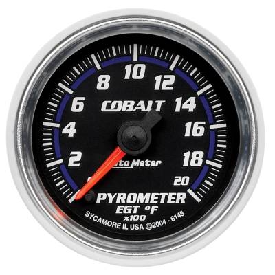 Auto Meter - Auto Meter Gauge; Pyrometer (EGT); 2 1/16in.; 2000deg. F; Digital Stepper Motor; Cobalt 6145