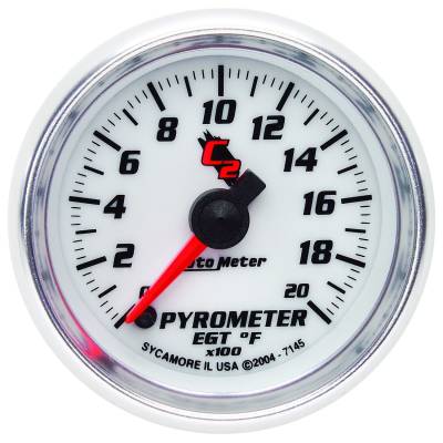 Auto Meter - Auto Meter Gauge; Pyrometer (EGT); 2 1/16in.; 2000deg. F; Digital Stepper Motor; C2 7145