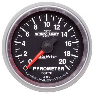 Auto Meter - Auto Meter Gauge; Pyrometer (EGT); 2 1/16in.; 2000deg. F; Digital Stepper Motor; Sport-Comp 3645