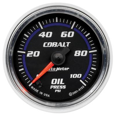 Auto Meter - Auto Meter Gauge; Oil Pressure; 2 1/16in.; 100psi; Digital Stepper Motor; Cobalt 6153