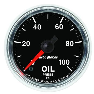 Auto Meter - Auto Meter Gauge; Oil Pressure; 2 1/16in.; 100psi; Digital Stepper Motor; GS 3853