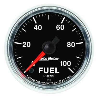 Auto Meter - Auto Meter Gauge; Fuel Pressure; 2 1/16in.; 100psi; Digital Stepper Motor; GS 3863