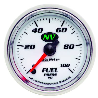 Auto Meter - Auto Meter Gauge; Fuel Pressure; 2 1/16in.; 100psi; Digital Stepper Motor; NV 7363