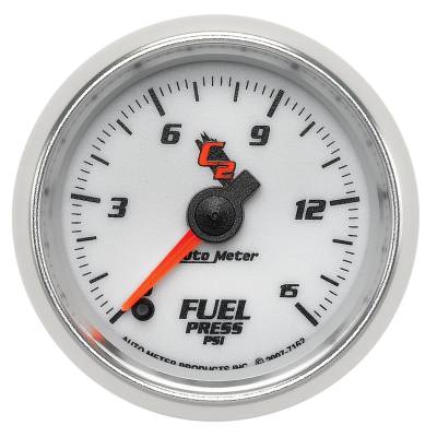 Auto Meter - Auto Meter Gauge; Fuel Pressure; 2 1/16in.; 15psi; Digital Stepper Motor; C2 7162