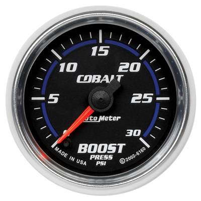 Auto Meter - Auto Meter Gauge; Boost; 2 1/16in.; 30psi; Digital Stepper Motor; Cobalt 6160