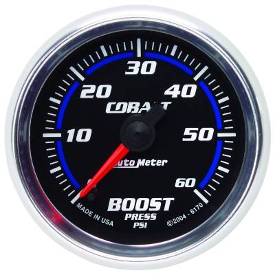 Auto Meter - Auto Meter Gauge; Boost; 2 1/16in.; 60psi; Digital Stepper Motor; Cobalt 6170
