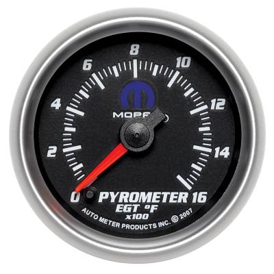 Auto Meter - Auto Meter Gauge; Pyrometer (EGT); 2 1/16in.; 1600deg. F; Digital Stepper Motor; Black; Mop 880017