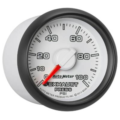 Auto Meter - Auto Meter Gauge; Exhaust Press.; 2 1/16in.; 100psi; Stepper Motor; Ram Gen 3 Factory Match 8595