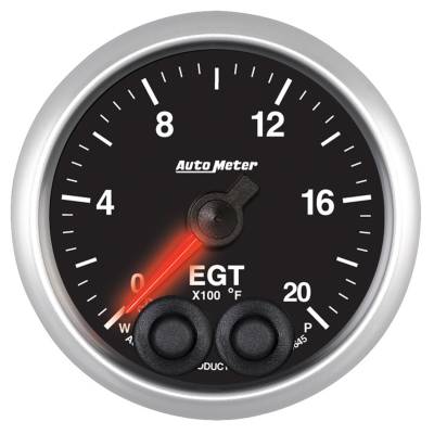 Auto Meter - Auto Meter Gauge; Pyro. (EGT); 2 1/16in.; 2000deg. F; Stepper Motor w/Peak/Warn; Elite 5645