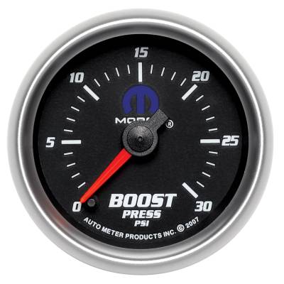 Auto Meter - Auto Meter Gauge; Boost; 2 1/16in.; 30psi; Digital Stepper Motor; Black; Mopar 880020