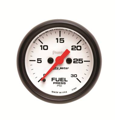 Auto Meter - Auto Meter Gauge; Fuel Pressure; 2 1/16in.; 30psi; Digital Stepper Motor; Phantom 5760