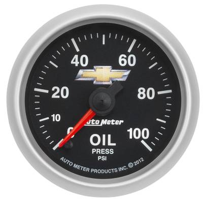 Auto Meter - Auto Meter Gauge; Oil Press; 2 1/16in.; 100psi; Digital Stepper Motor; GM COPO Camaro 880447