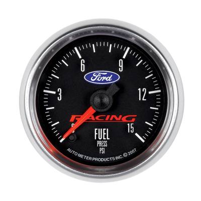 Auto Meter - Auto Meter Gauge; Fuel Press; 2 1/16in.; 15psi; Digital Stepper Motor; Ford Racing 880107