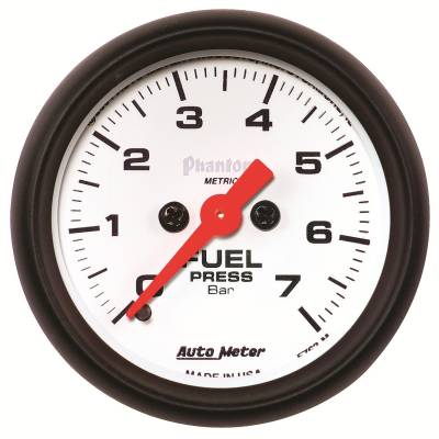 Auto Meter - Auto Meter Gauge; Fuel Pressure; 2 1/16in.; 7BAR; Digital Stepper Motor; Phantom 5763-M