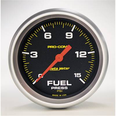 Auto Meter - Auto Meter Gauge; Fuel Press; 2 5/8in.; 15psi; Digital Stepper Motor; Pro-Comp 5461